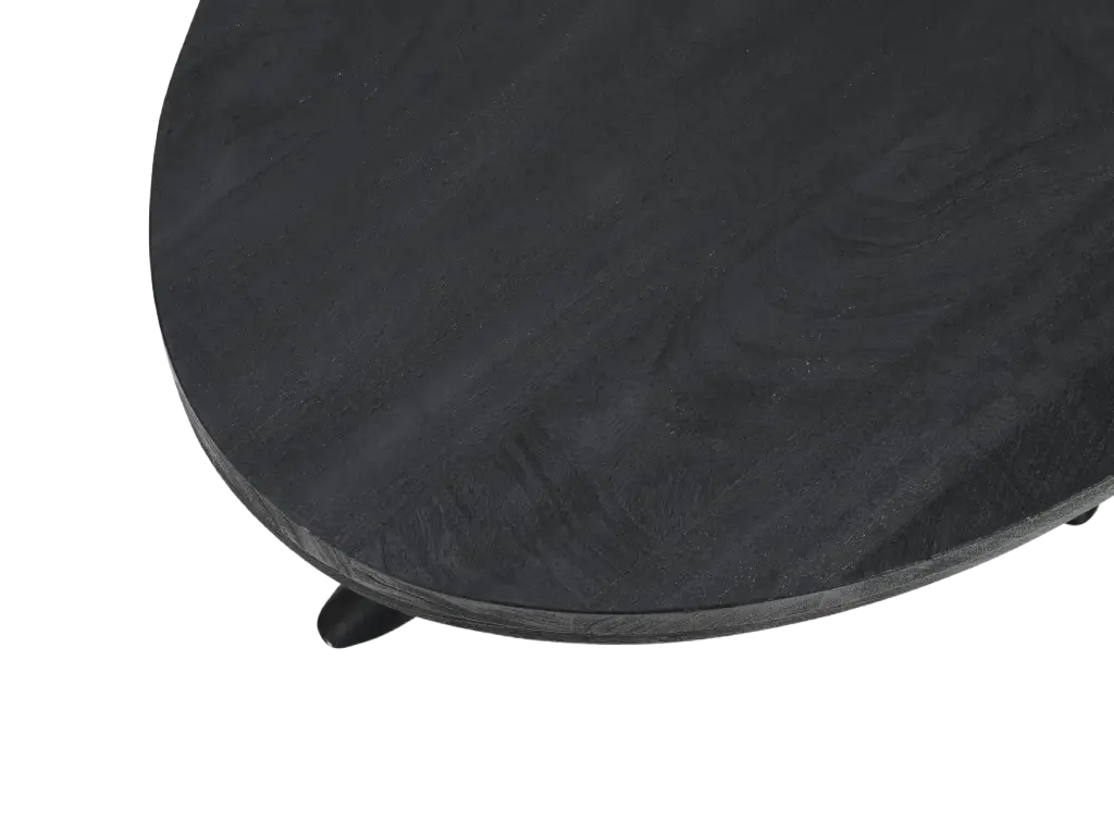 Mangohouten Salontafel Indra 120 cm - Zwart