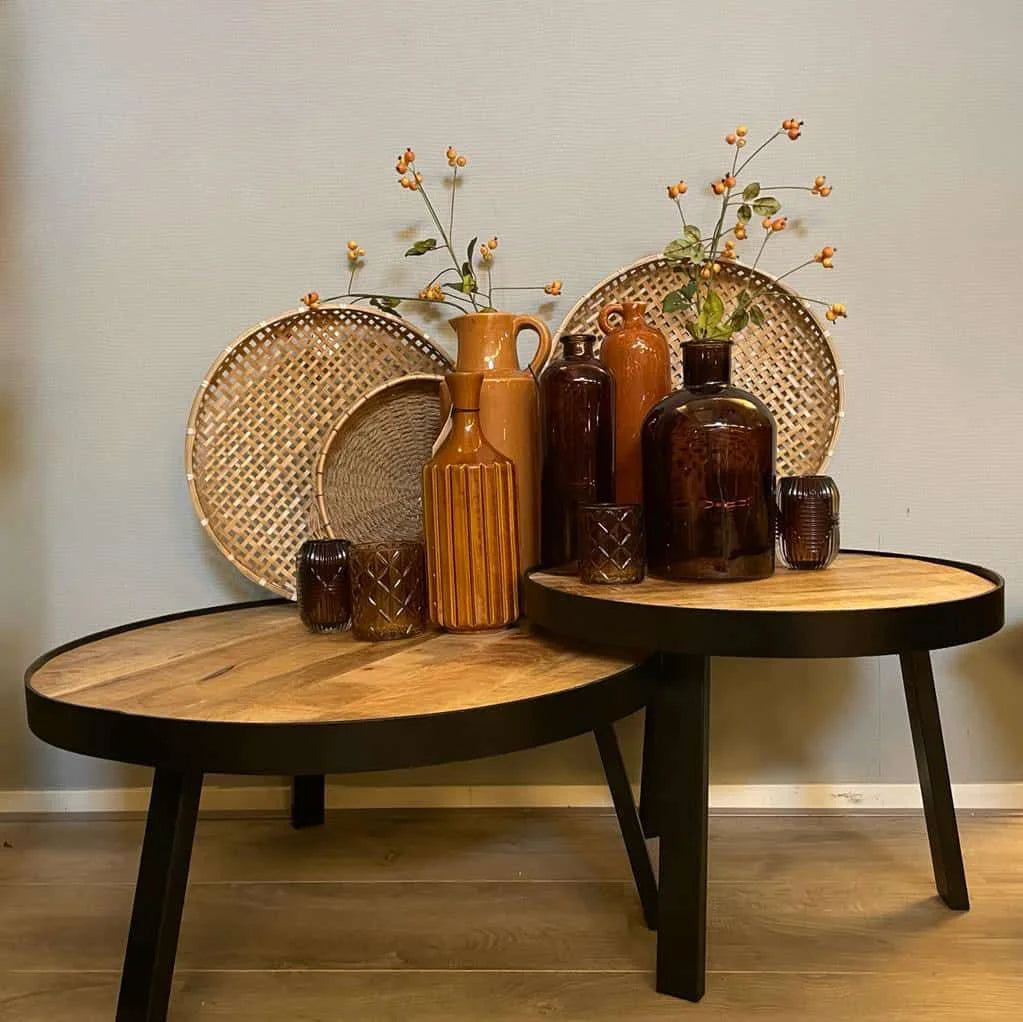 Mangohouten Salontafel Set Nalin